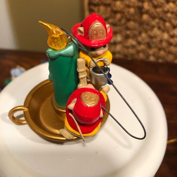 Lustre Fame Christmas Ornaments Owl Pencil Sled & Mouse on a Scooter + 2 more - Picture 8 of 11